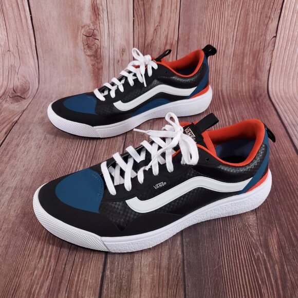 Vans Black and Blue Athletic Shoes - Picture 1 of 15